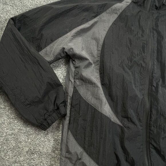 Nike Air Jordan Sport Jam Warm Up Jacket Mens Medium Black Grey Wind Breaker - Picture 5 of 11